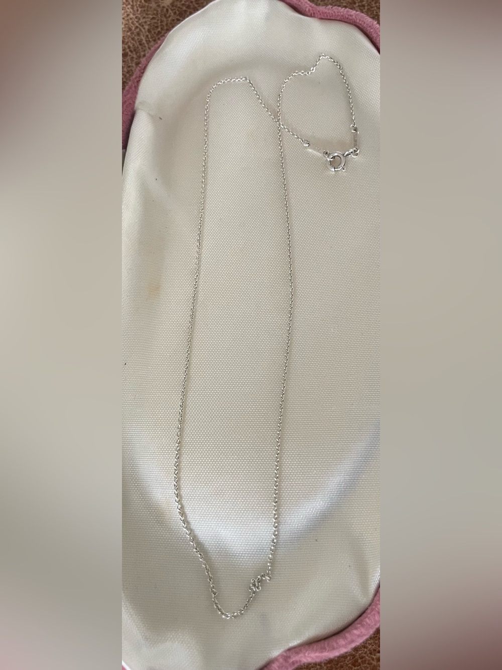 Tiffany & Co. Peretti Spain 925 Polished Silver Chain Necklace Like New 17 inch